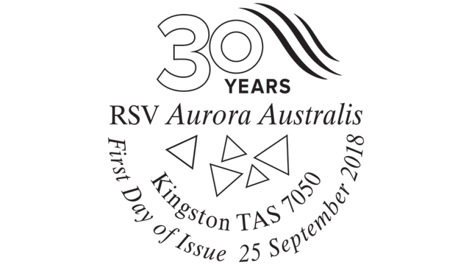 AAT: RSV Aurora Australis 30 Years postmark